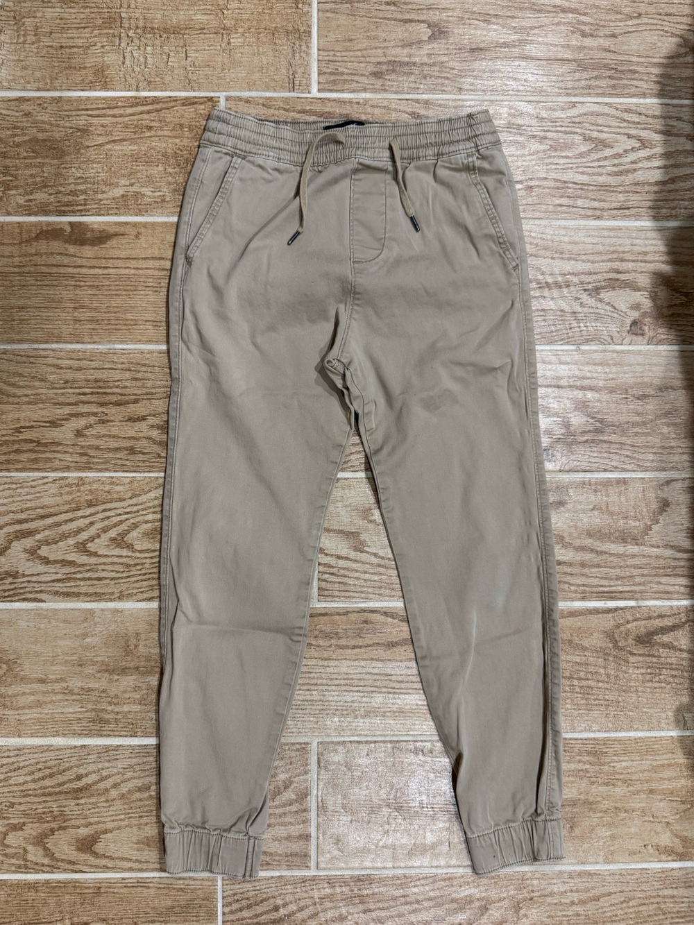 hollister co. tan khaki skinny joggers